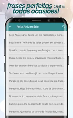 Frases de Aniversário Prontas android App screenshot 4